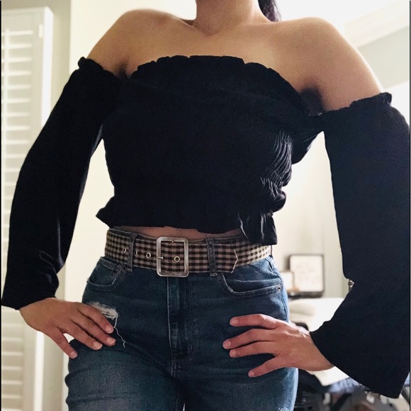 Urban Outfitters Bryon Off Shoulder Top - Picture 3 of 4